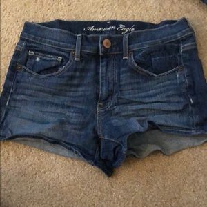 American Eagle High Rise Jean Shorts